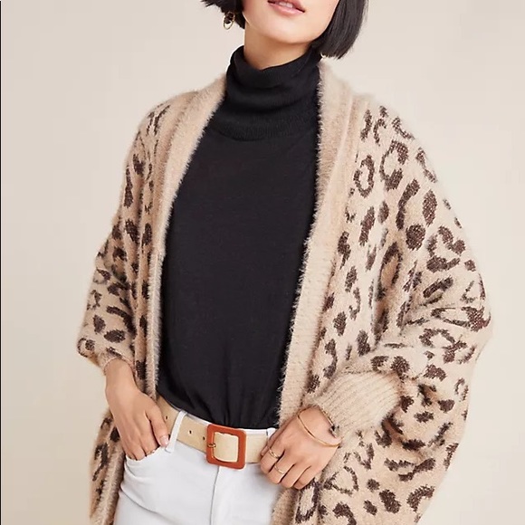 Anthropologie Louise Leopard Wrap (One Size) - Picture 1 of 4